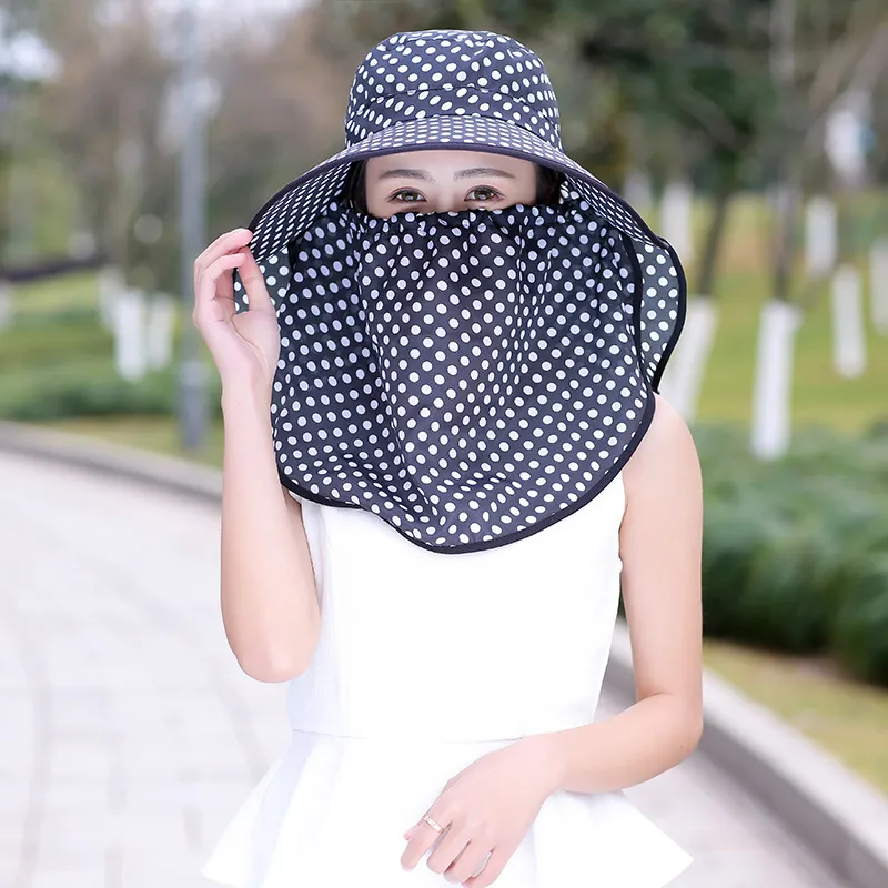 Women's sun hat - Black Single Cap