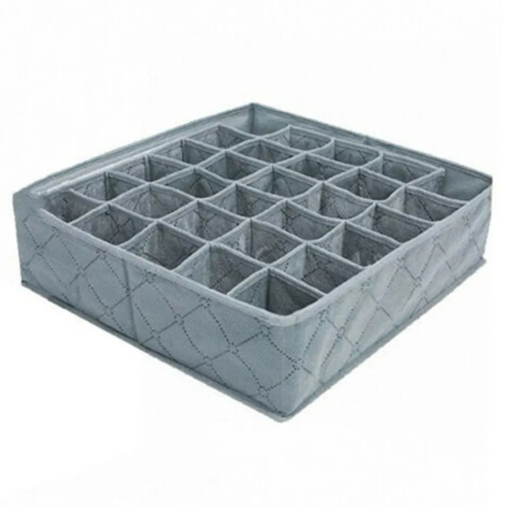 30 Grids Underwear Socks Storage Drawer - Grey