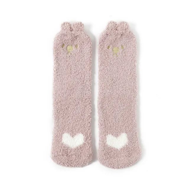 Thickening warm home sleep socks Pink - Shop at LoveMi