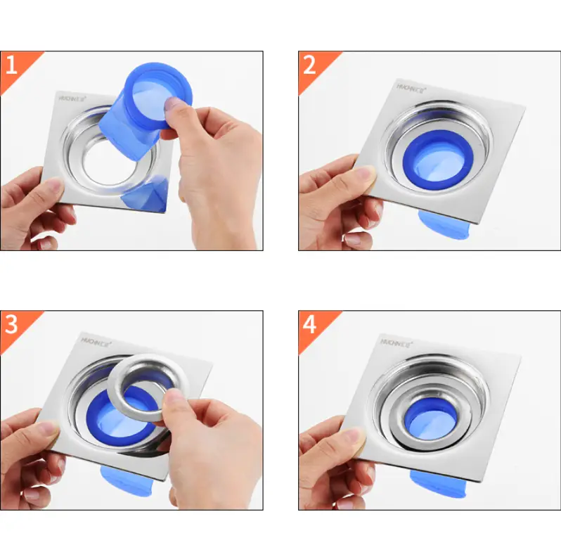 Floor Drain, Deodorant, Anti-overflow Silicone