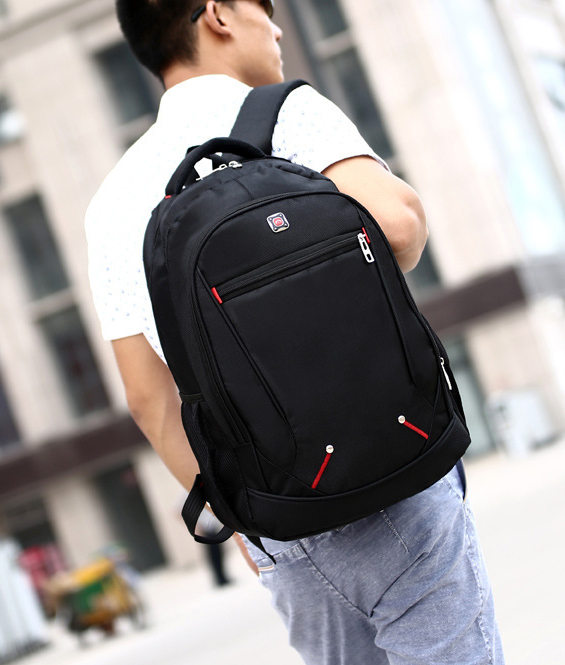 Student Schoolbag Casual Solid Color Material Oxford Man’s Backpack