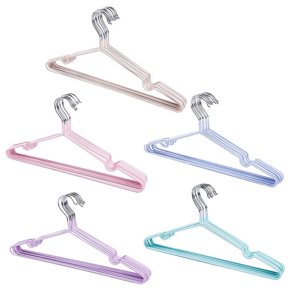 10pcs Non-slip stainless steel hanger