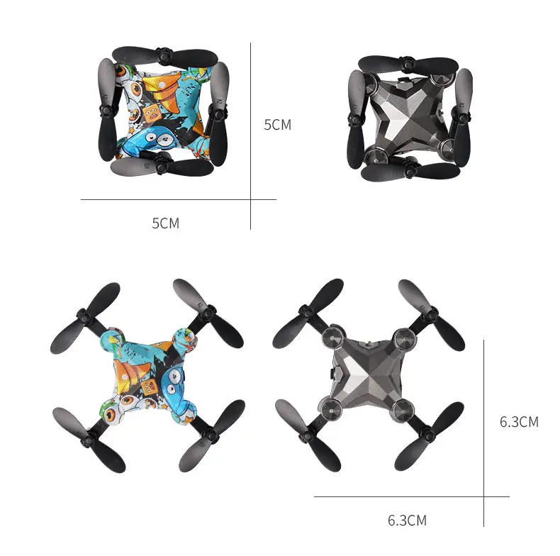 Suitcase Mini Drone Folding Aerial Photo Remote