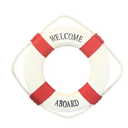 Cloth art lifebuoy wall hanging decoration Red - Shop at LoveMi