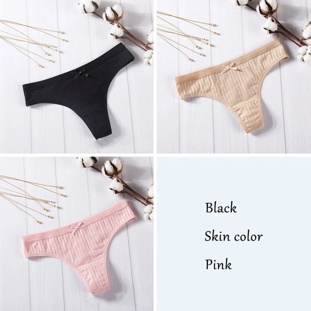 Set G String Thong Panties B Style L Q3Pcs - Shop at LoveMi
