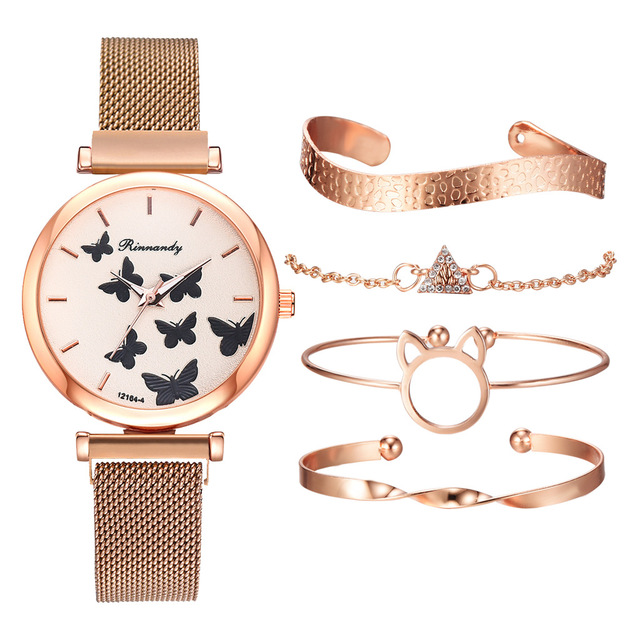Rose gold with bracelet