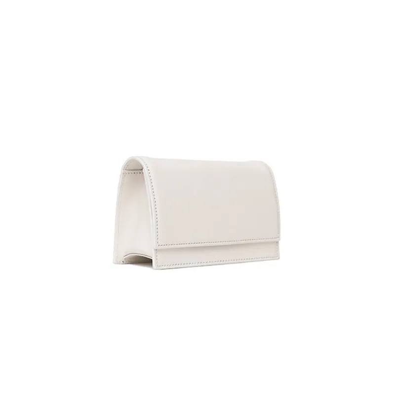 Wild solid color small square bag - Beigh
