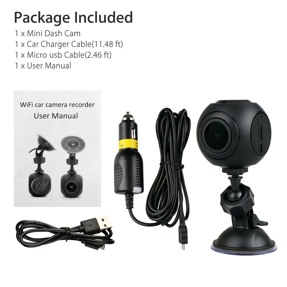Mini WiFi Car Dash Cam FHD 1080P GPS Camera Dashboard W/ G-Sensor Night Vision — foto 3