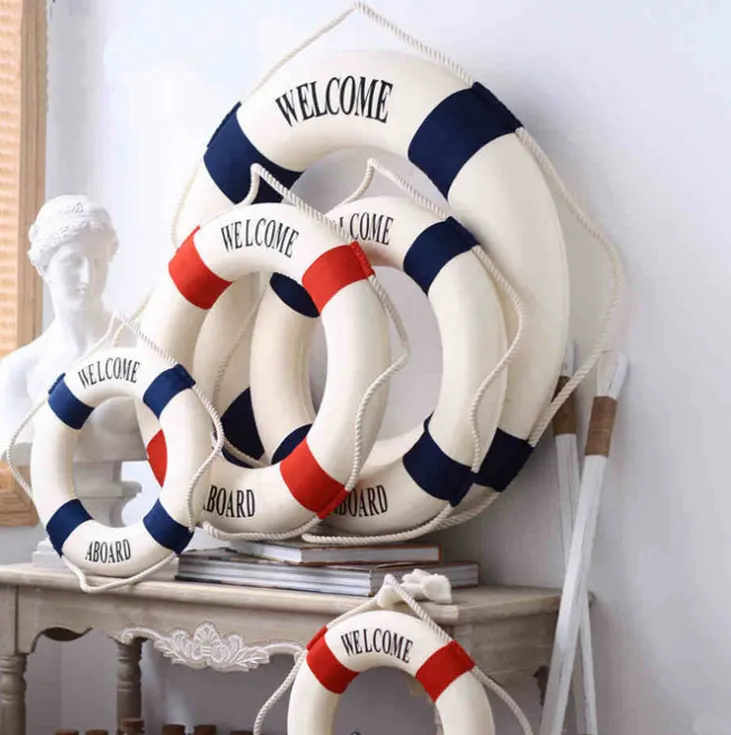 Cloth Art Lifebuoy Wall Hanging Decoration