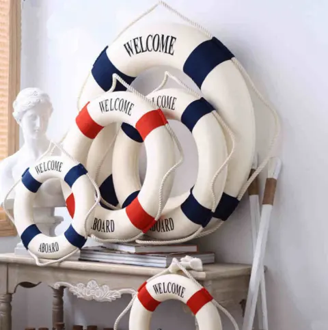 Cloth Art Lifebuoy Wall Hanging Decoration