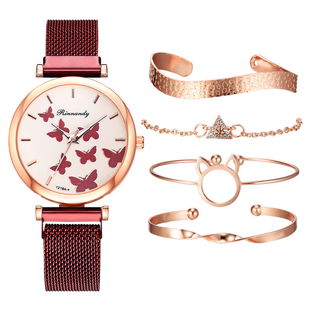 Red with bracelet
