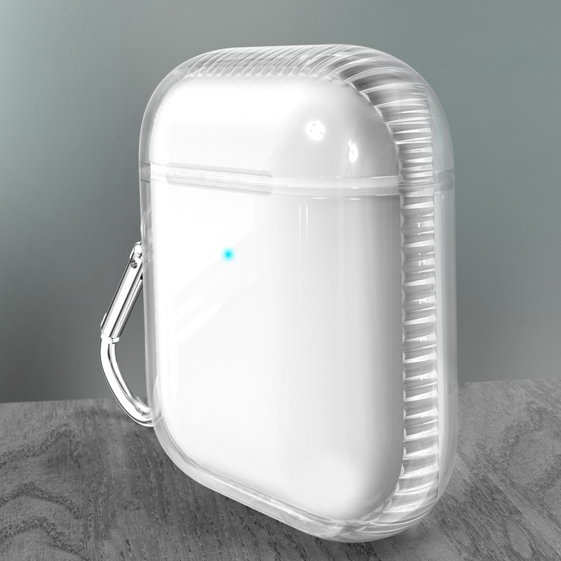 Compatible with Apple, Transparent soft case without watermark airbag TPU airpods universal aripods2 protection sleeve