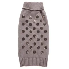 Scale embroidered pet clothes autumn and winter - Grey - View 1