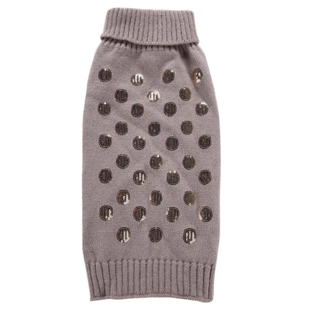 Scale embroidered pet clothes autumn and winter Grey - Shop at LoveMi