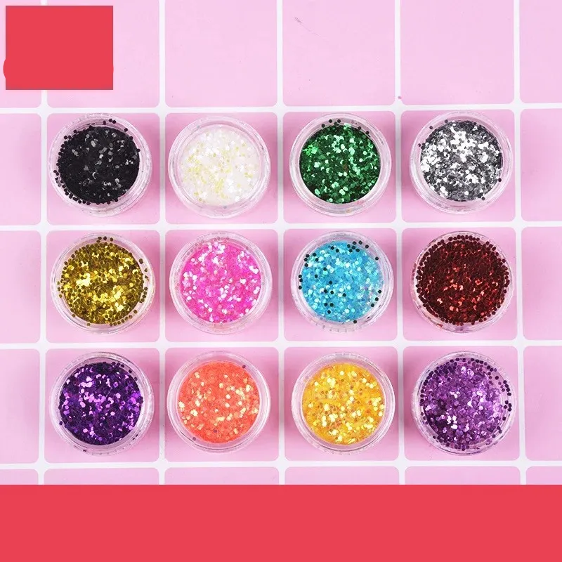 DIY 12 color glitter set - Sequins