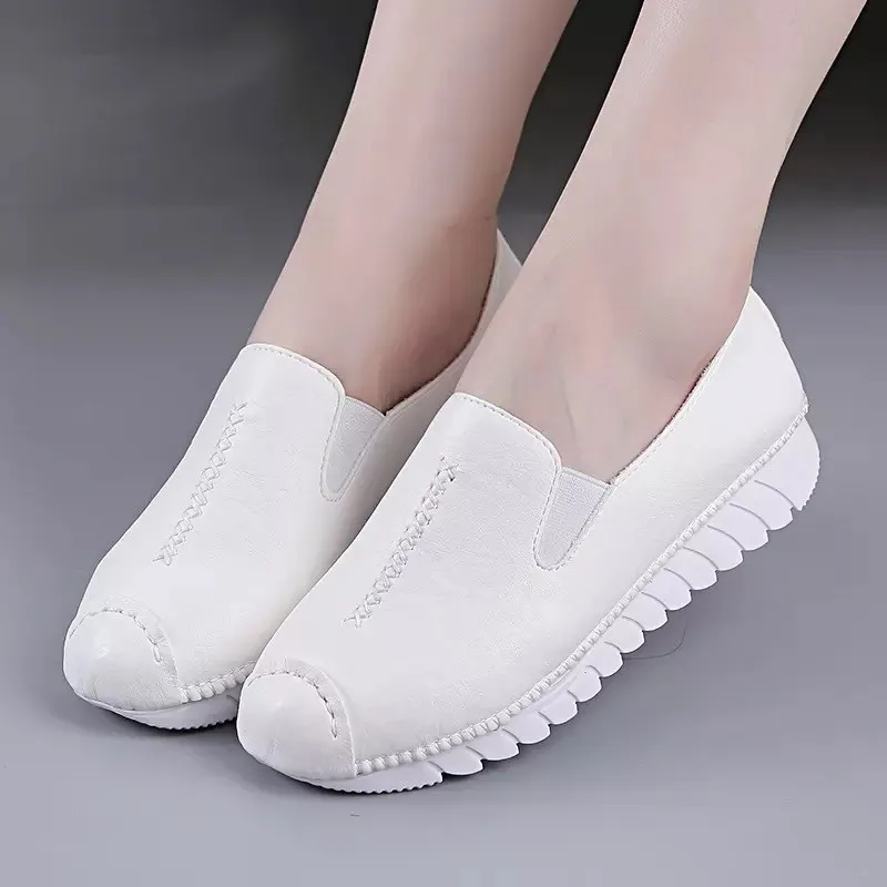 Casual women's shoes flat women's shoes - White