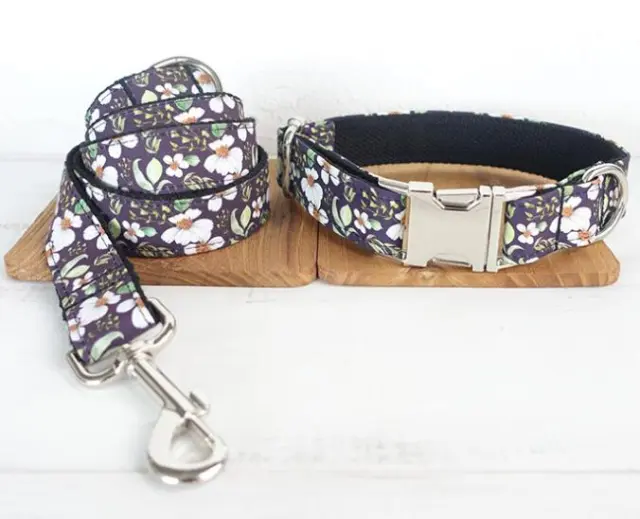 Small flower pet traction set Black - Shop at LoveMi