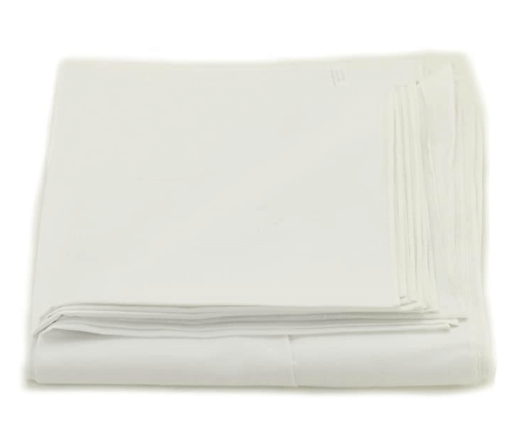 12pcs White plain