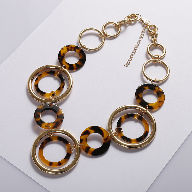 Women's Leopard Acrylic Necklace