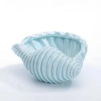 Succulent flower pot - Light Blue Shell