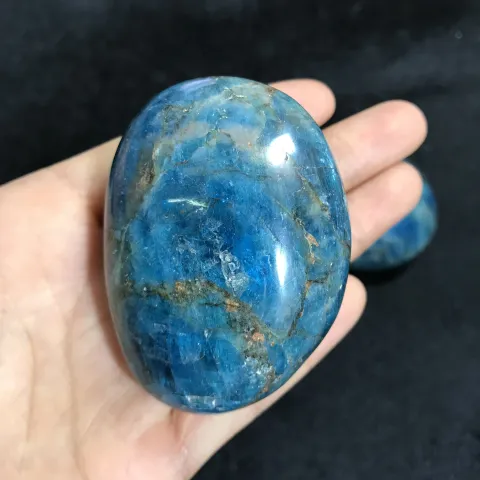 Blue Apatite Sphere, apatite