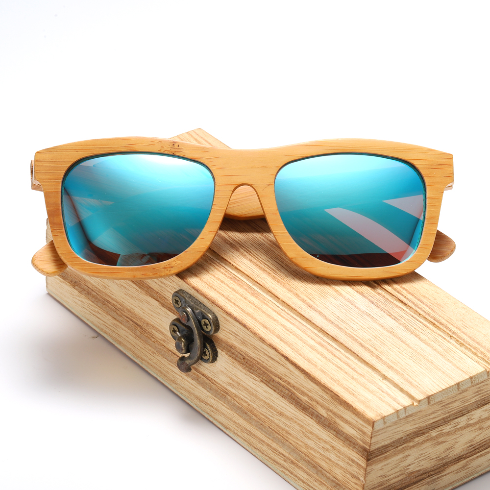 New trendy bamboo sunglasses - Image 8