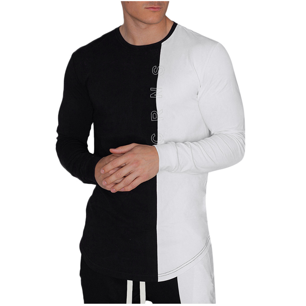 Title 4, Color-block quick-drying long-sleeved T-shirt