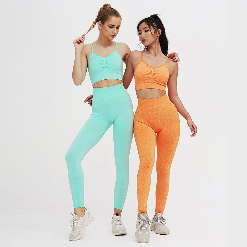 Net red peach hip fitness pants female tight elastic