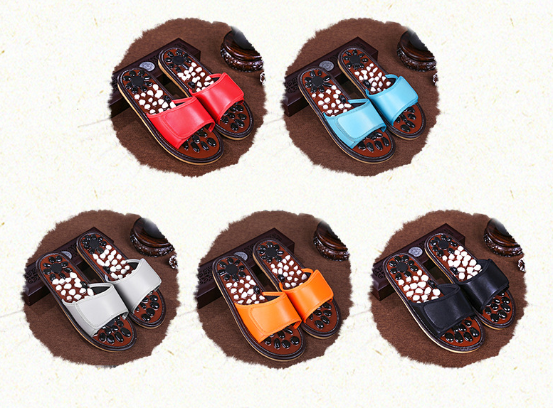 Pebble foot massage slippers