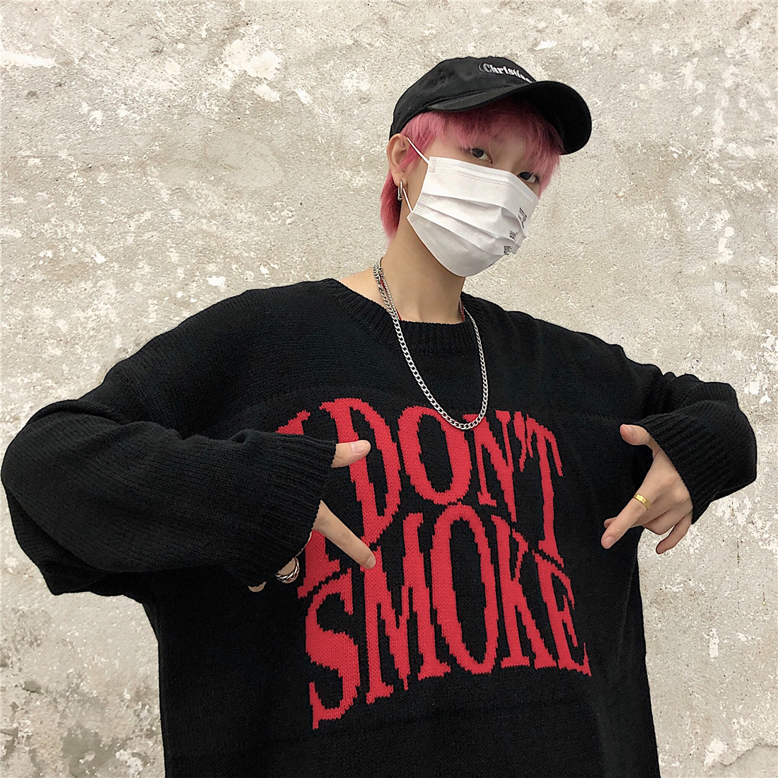 Loose lazy pullover sweater sweater couple