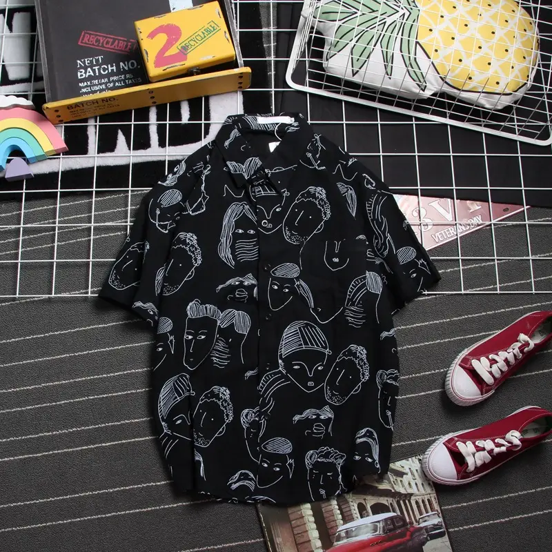 Summer loose five-point sleeve wild shirt