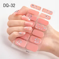 Net red nail stickers - Dq32 - View 1