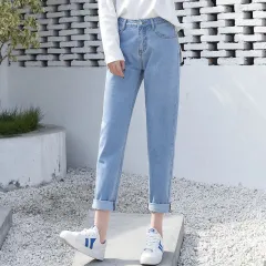 High waist jeans - Light Blue - View 1