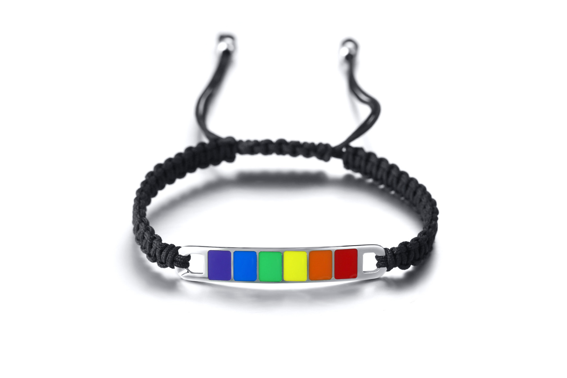 Punk simple rainbow rope bracelet