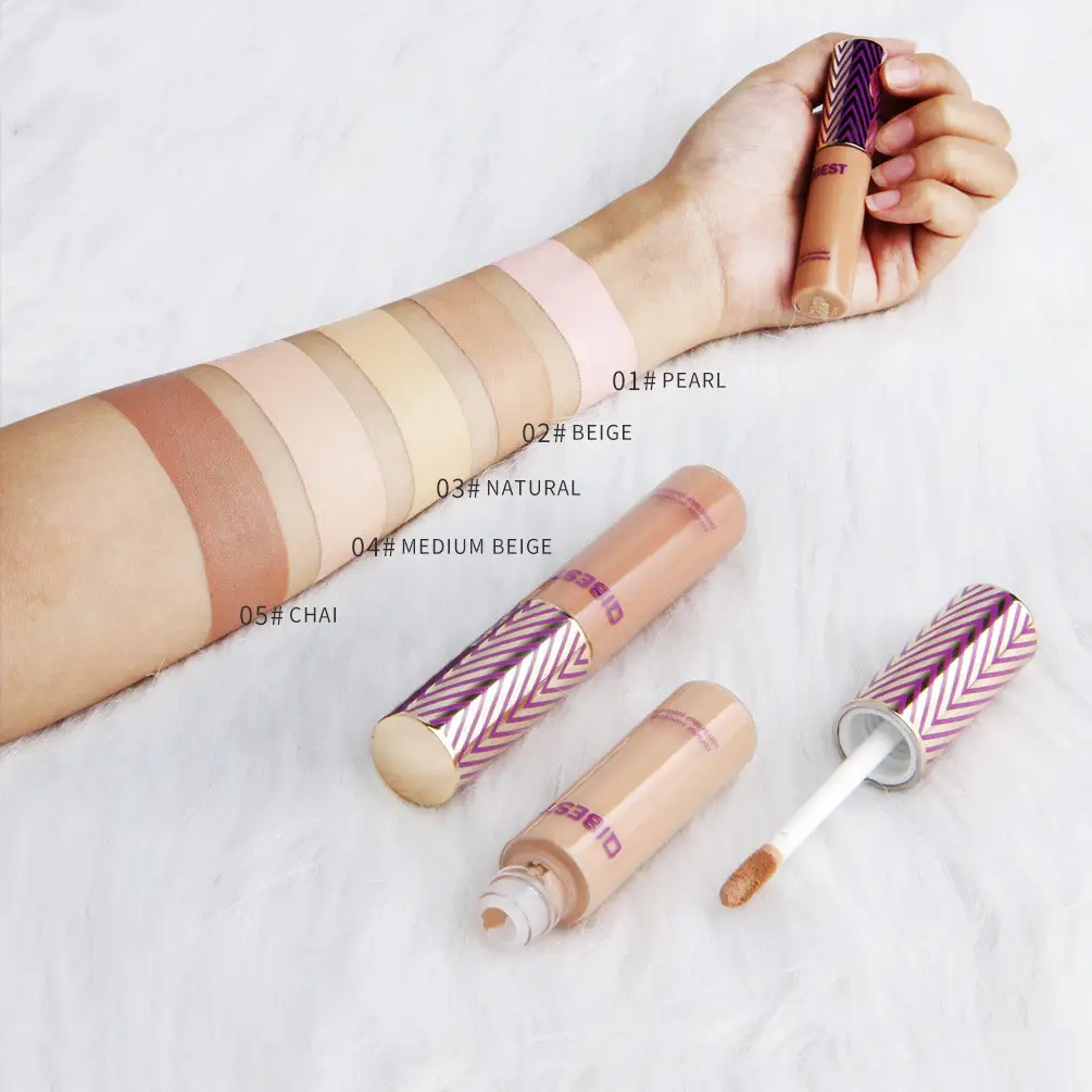Full Cover 5 Colors Liquid Concealer Eye Dark Circles Cream Face Corrector