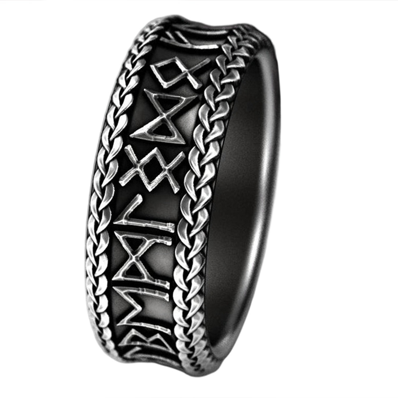 Retro braided character ring