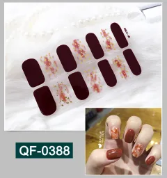3D metal gradient nail stickers - Qf388 - View 1
