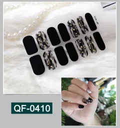 3D metal gradient nail stickers - Qf410 - View 1