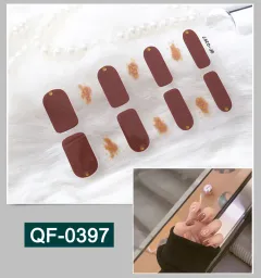 3D metal gradient nail stickers - Qf397 - View 1
