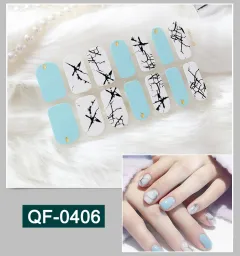 3D metal gradient nail stickers - Qf406 - View 1