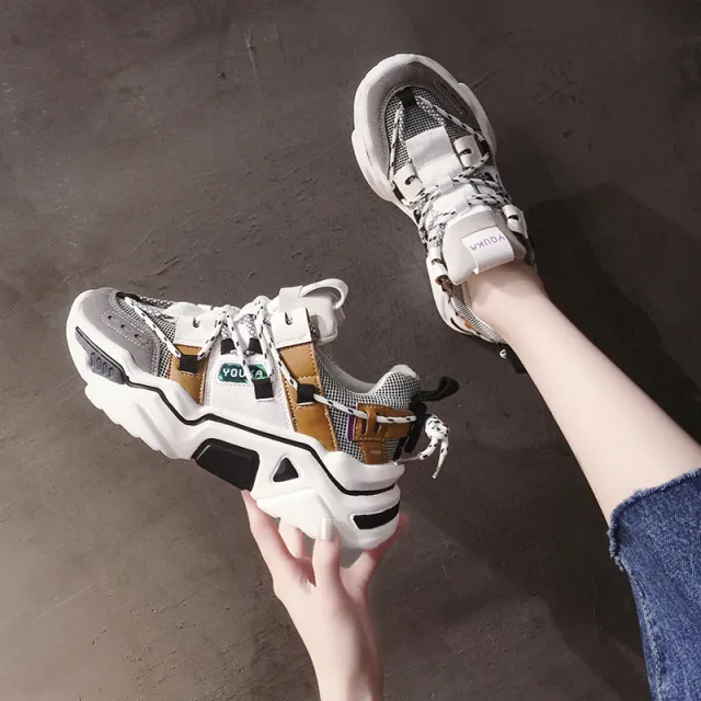 New mesh breathable wild ladies sports shoes Black - Shop at LoveMi