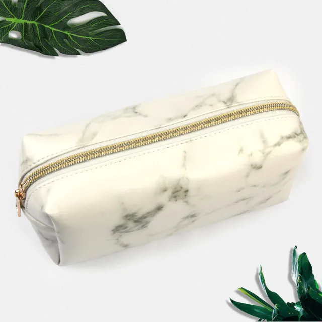 Marble Storage Bag Cosmetic Bag White - Shop at LoveMi