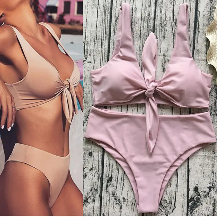Multicolor Split Ladies Swimwear