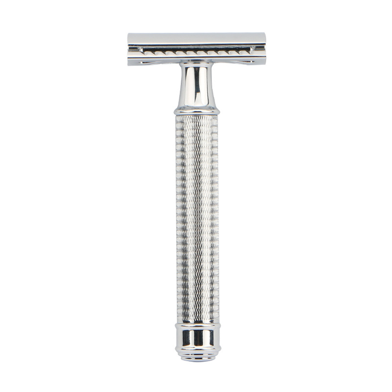Long lasting manual shaver with double sided blades Silver - Shop at LoveMi