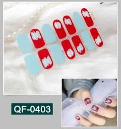 3D metal gradient nail stickers - Qf403 - View 1