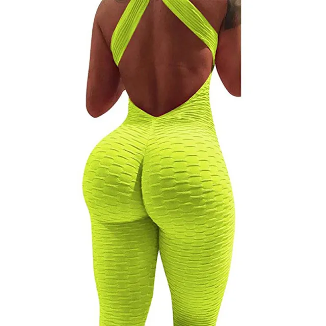 Crossless backless sleeveless tights Yellow - Shop at LoveMi