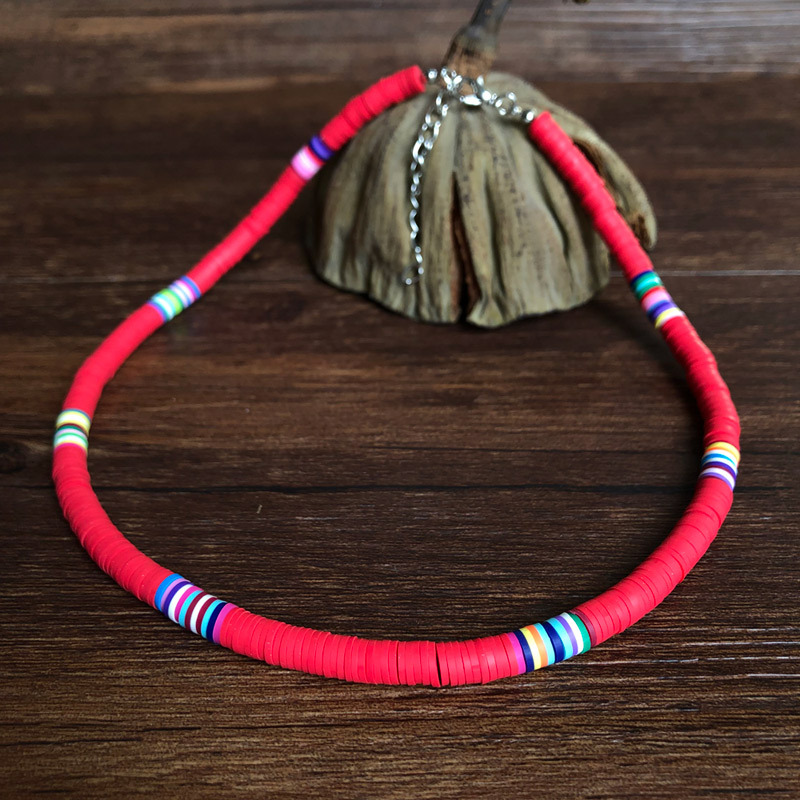 Handmade beaded ethnic necklace
