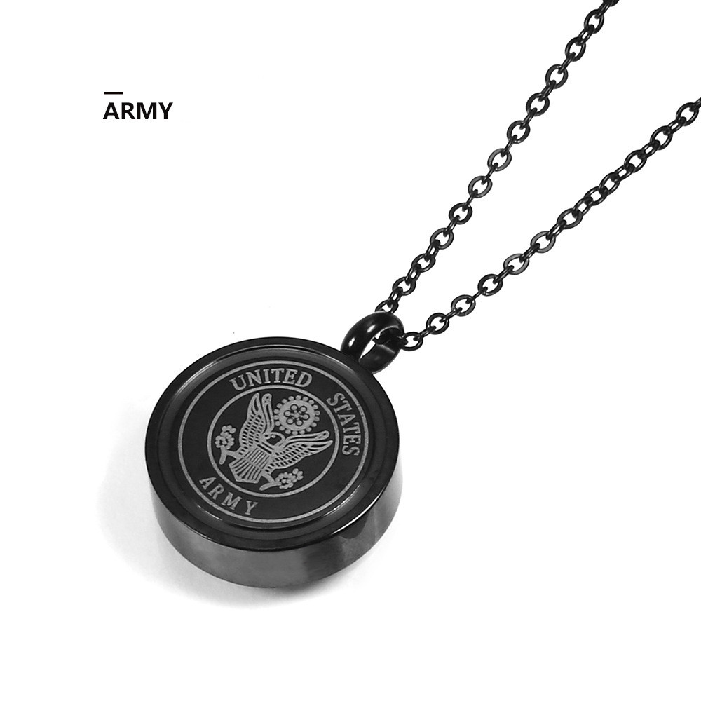 Big soldier titanium steel pendant necklace