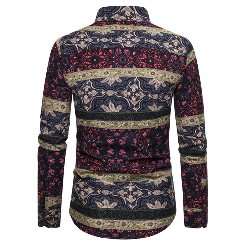 Stylish slim men's oversized shirt
