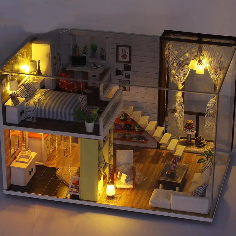 Creative puzzle handmade model villa